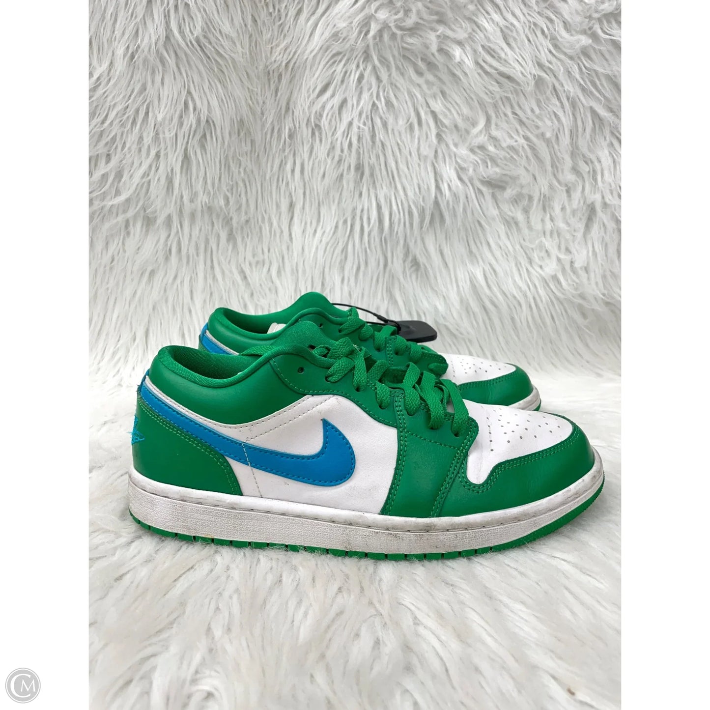 Shoes Sneakers By Nike In Blue & Green, Size: 9