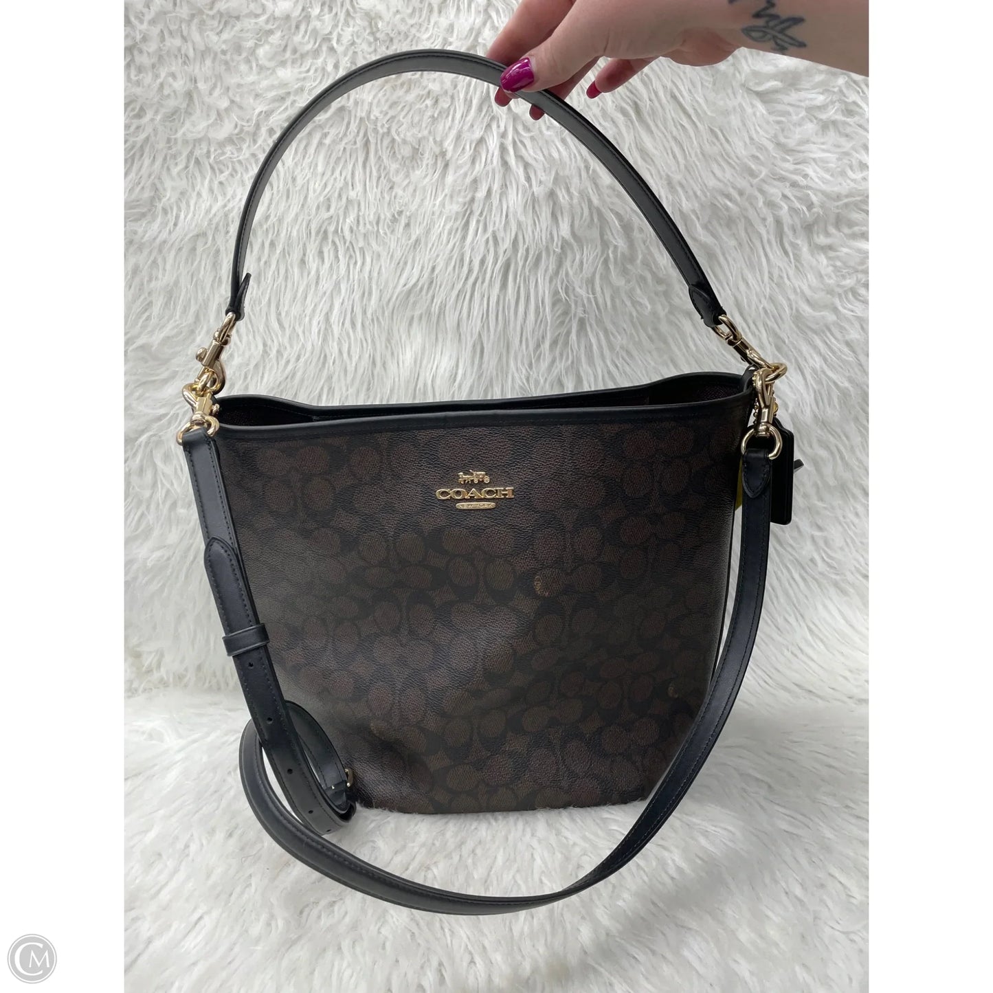 Handbag Designer By Coach, Size: Large