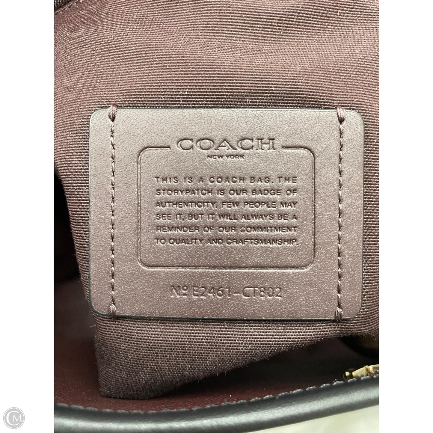 Handbag Designer By Coach, Size: Large