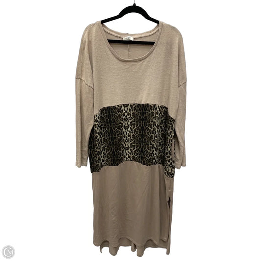 Dress Casual Short By Umgee In Tan, Size: L