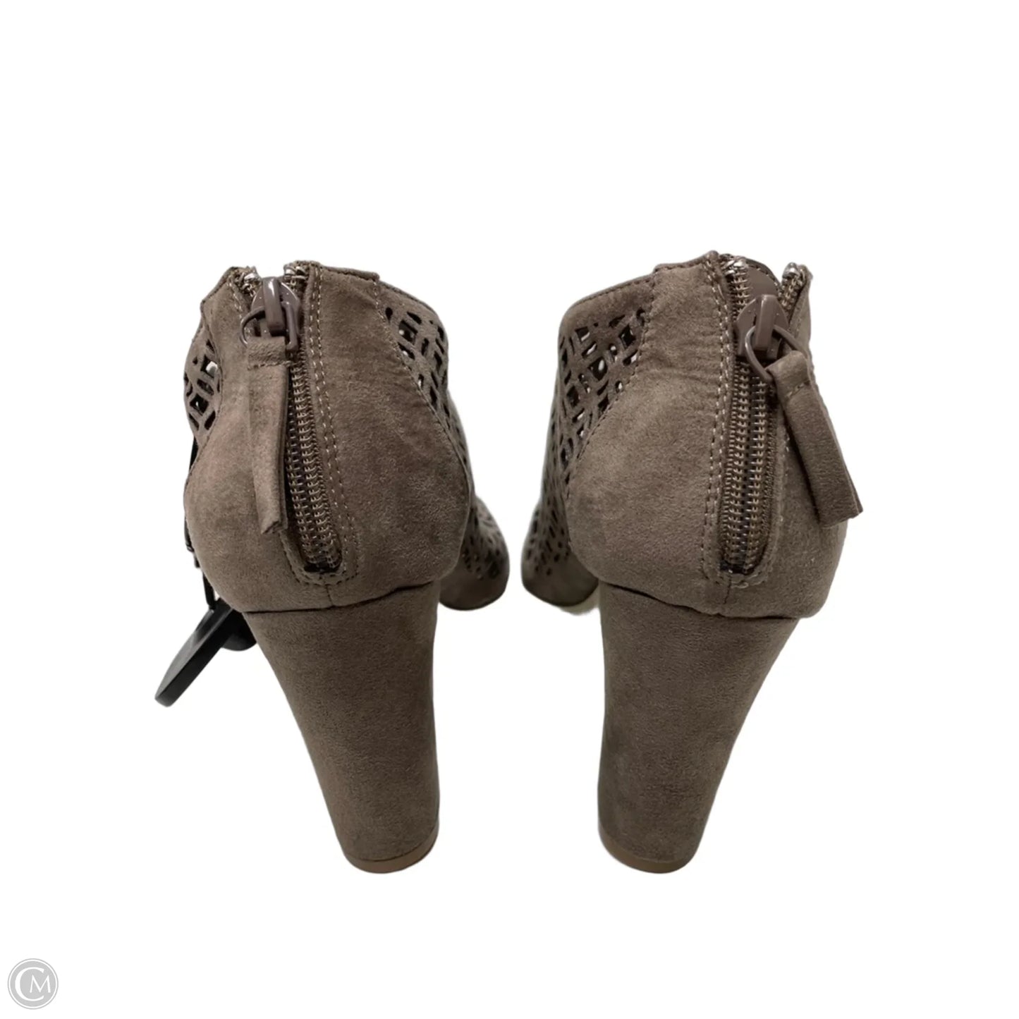 Shoes Heels Block By Madden Girl In Taupe, Size: 9.5
