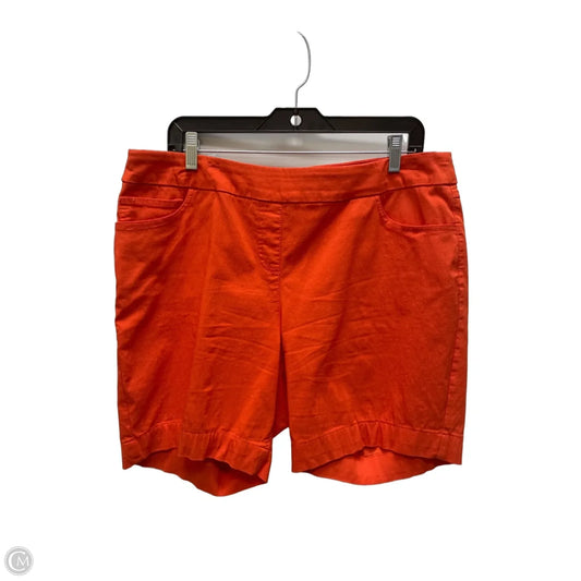 Shorts By Multiples In Orange, Size: 18