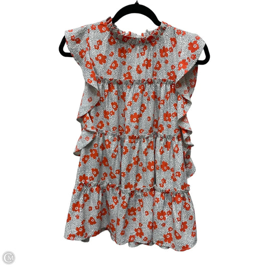 Blouse Short Sleeve By Entro In Floral Print, Size: M