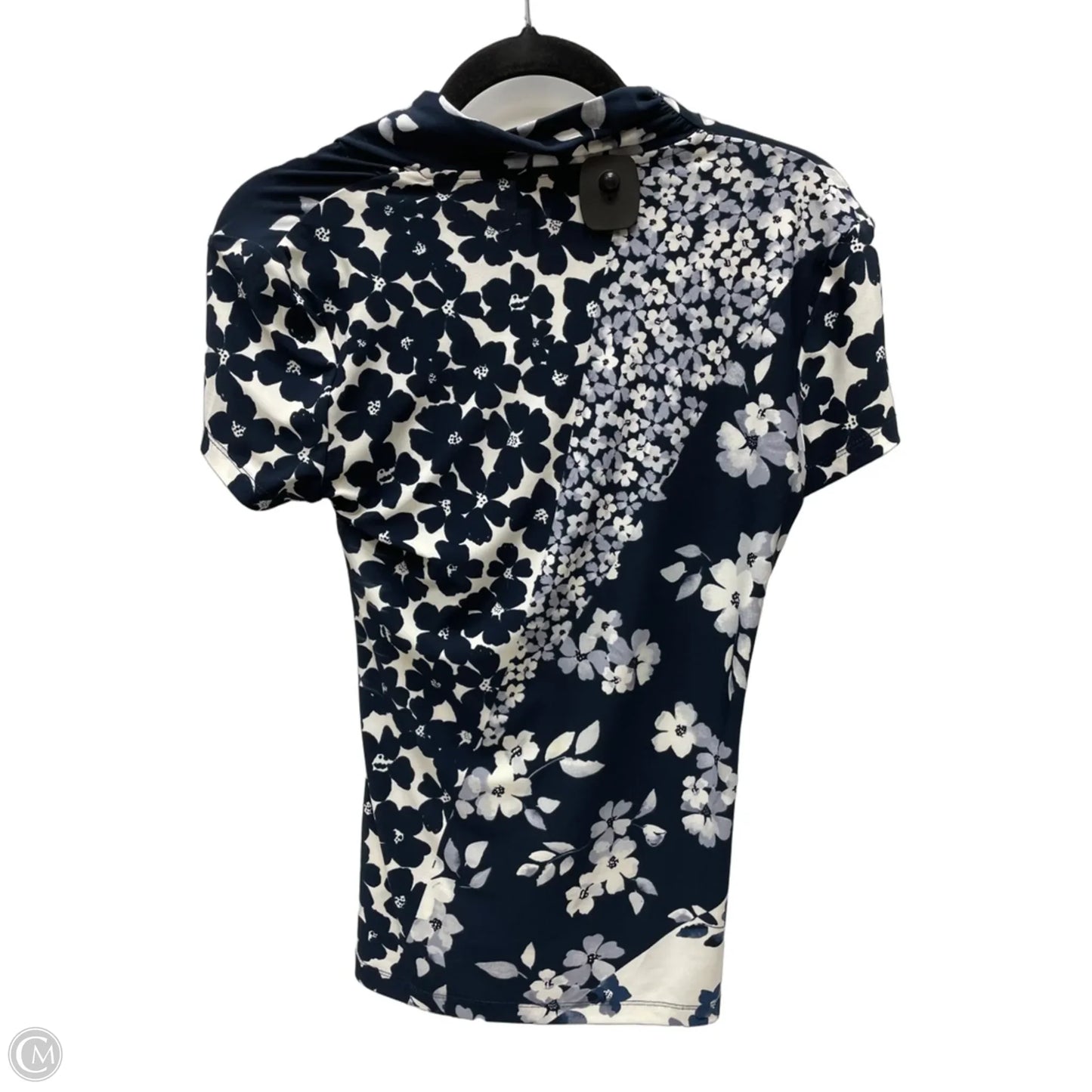 Top Short Sleeve By Dkny In Floral Print, Size: Xs