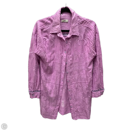Blouse Long Sleeve By Maaji In Purple, Size: S