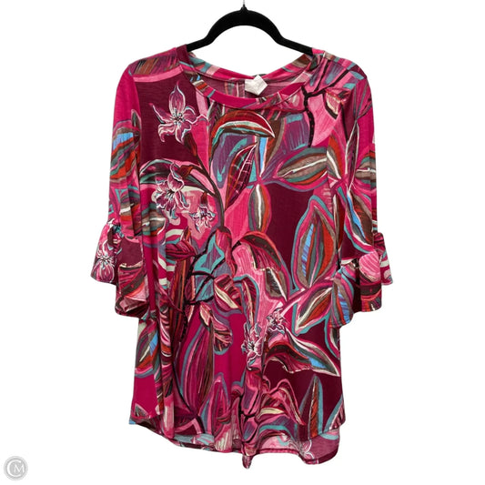 Tunic 3/4 Sleeve By Clothes Mentor In Multi-colored, Size: S