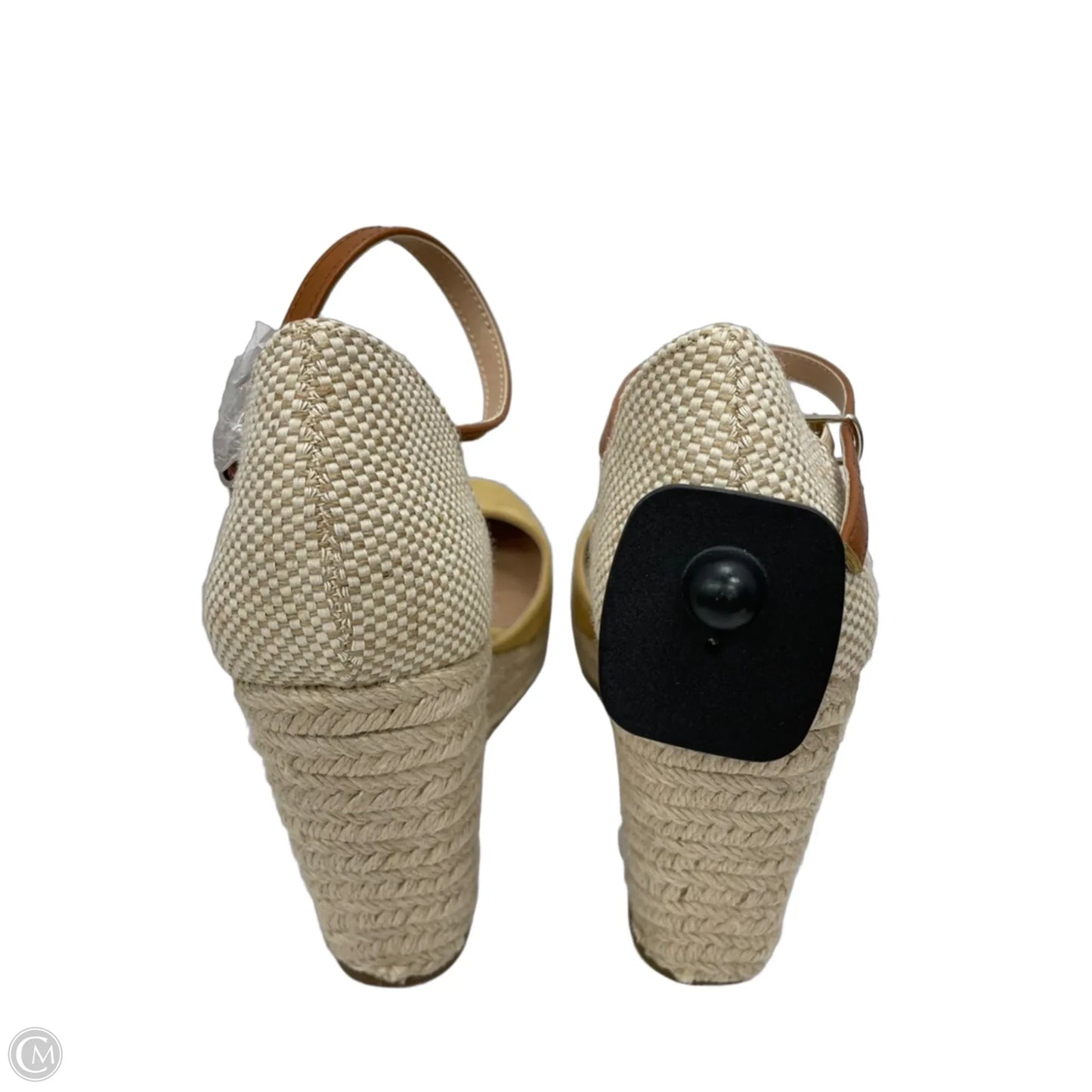 Shoes Heels Wedge By Clothes Mentor In Tan, Size: 6.5