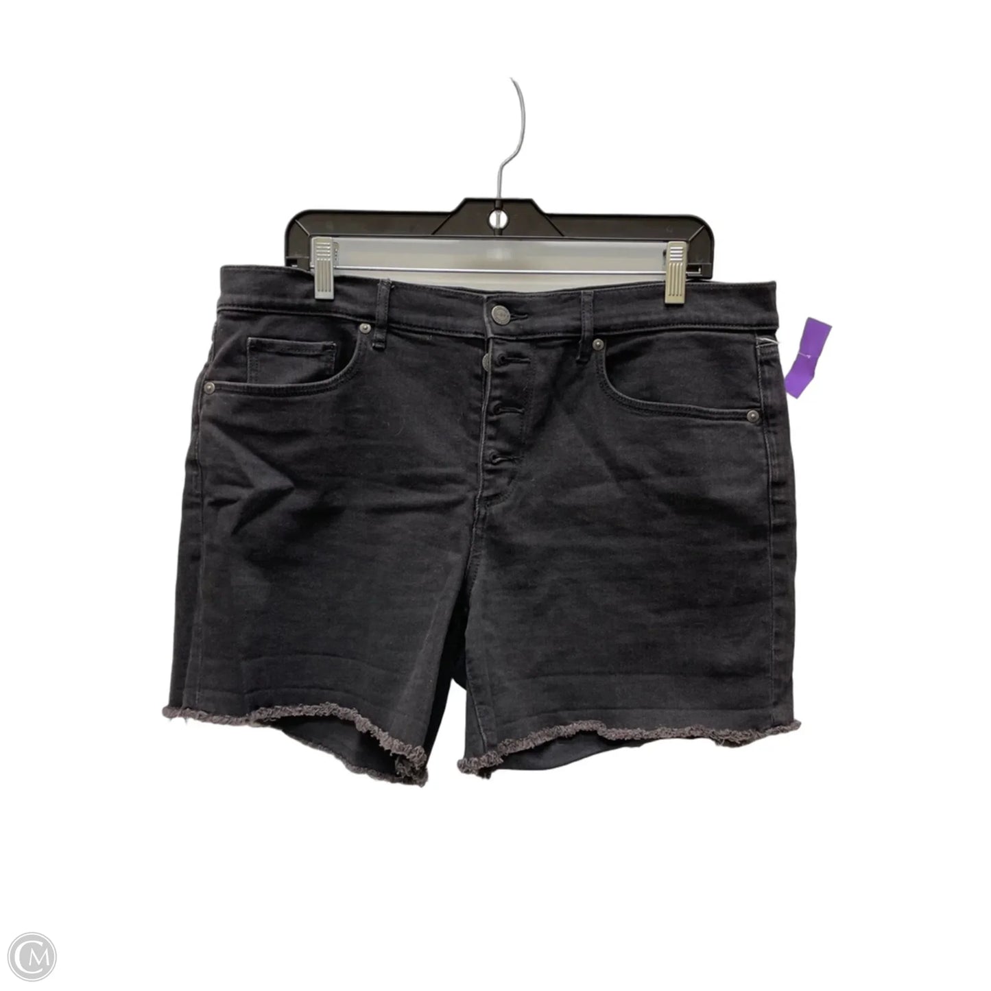 Shorts By Loft In Black Denim, Size: 12