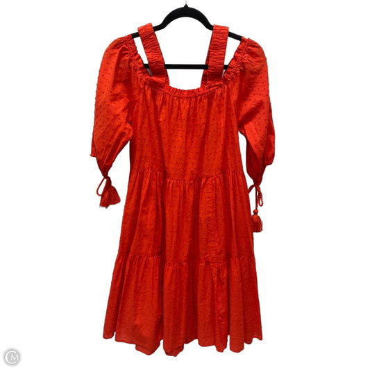 Dress Casual Short By H&m In Orange, Size: S