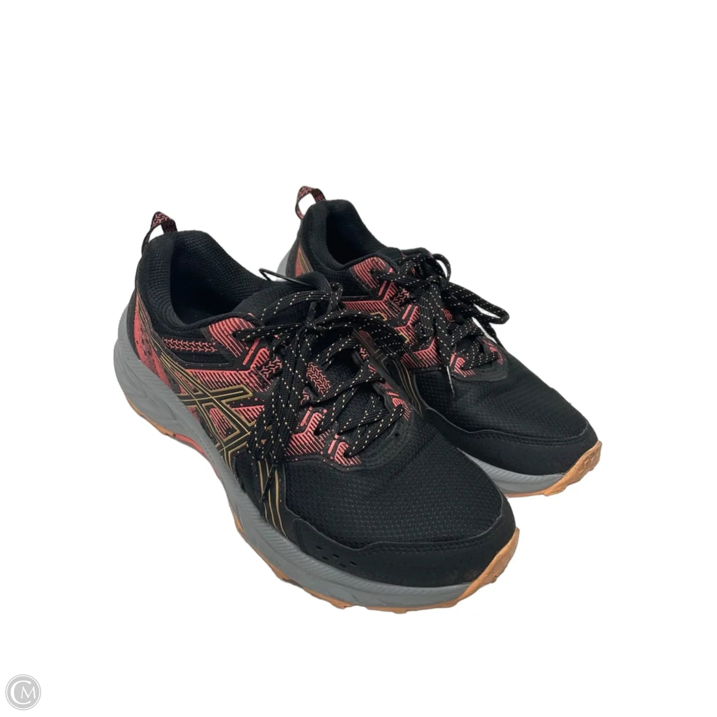 Shoes Athletic By Asics In Black & Pink, Size: 8.5