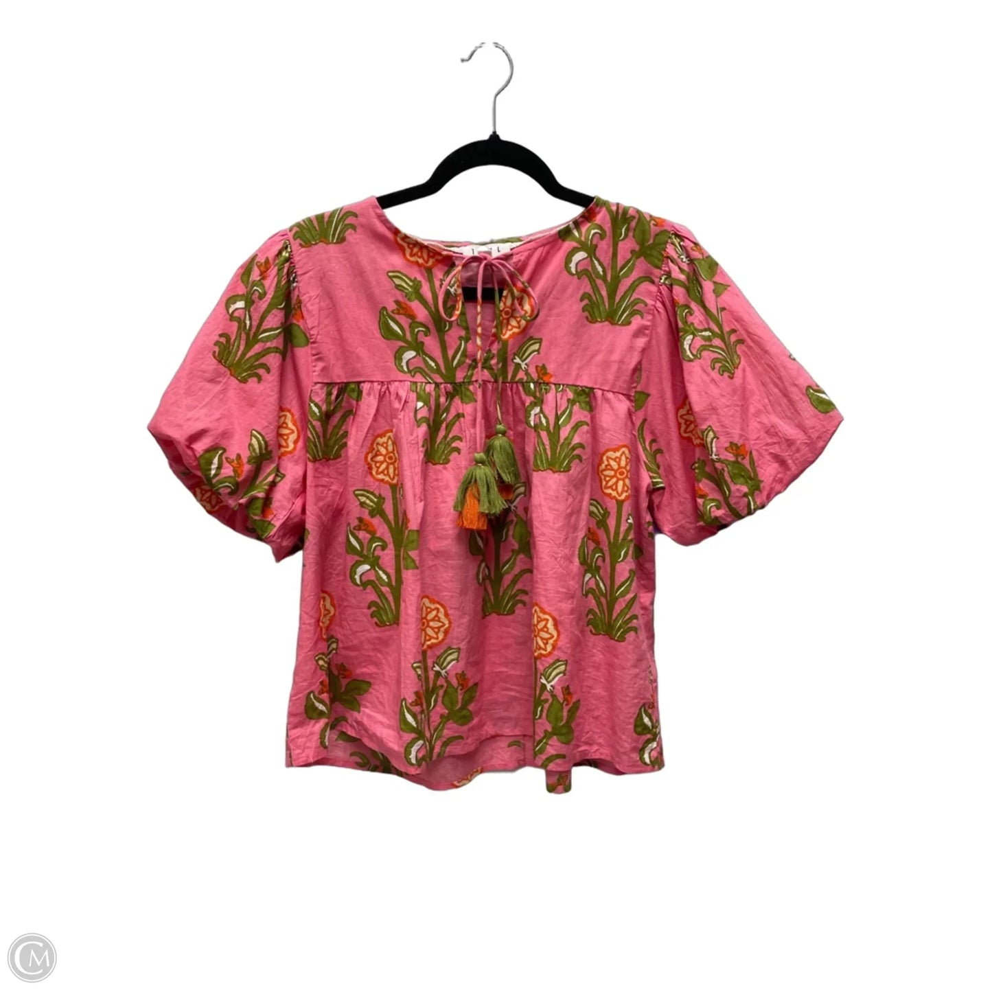 Blouse Short Sleeve By Thml In Floral Print, Size: S