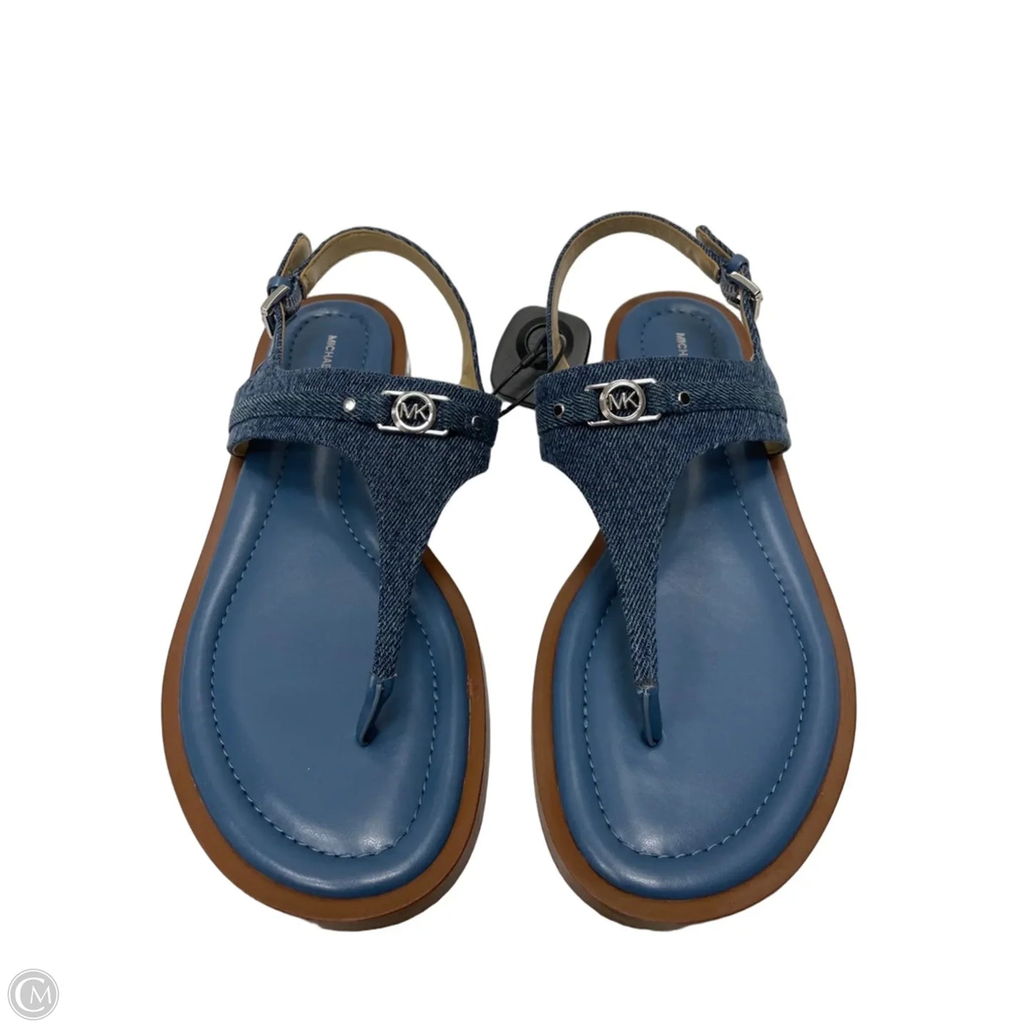 Sandals Designer By Michael Kors In Blue Denim, Size: 9.5