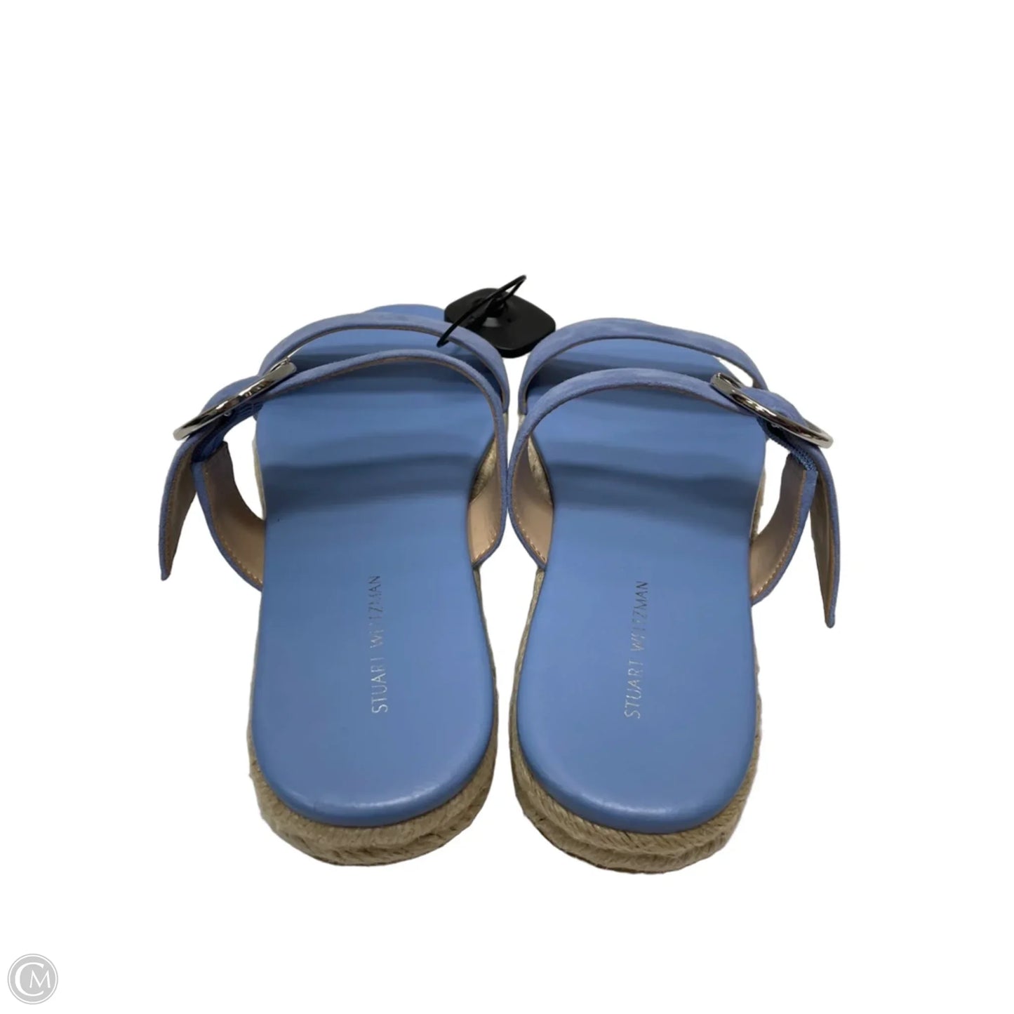Sandals Designer By Stuart Weitzman In Blue & Tan, Size: 7.5
