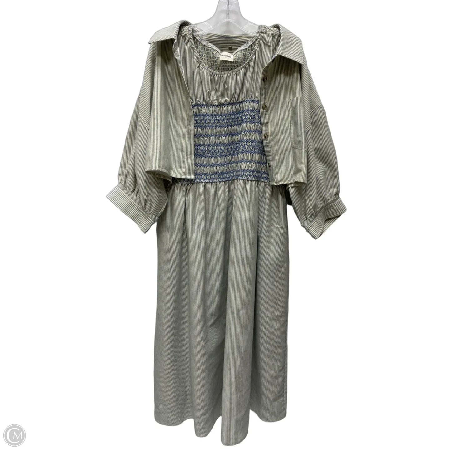 Dress Set 2pc By Polagram In Blue & Green, Size: 2x