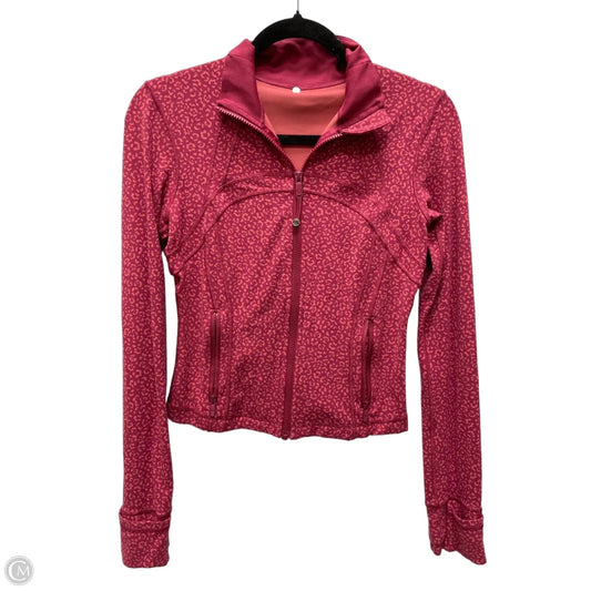 Athletic Jacket By Lululemon In Animal Print, Size: M