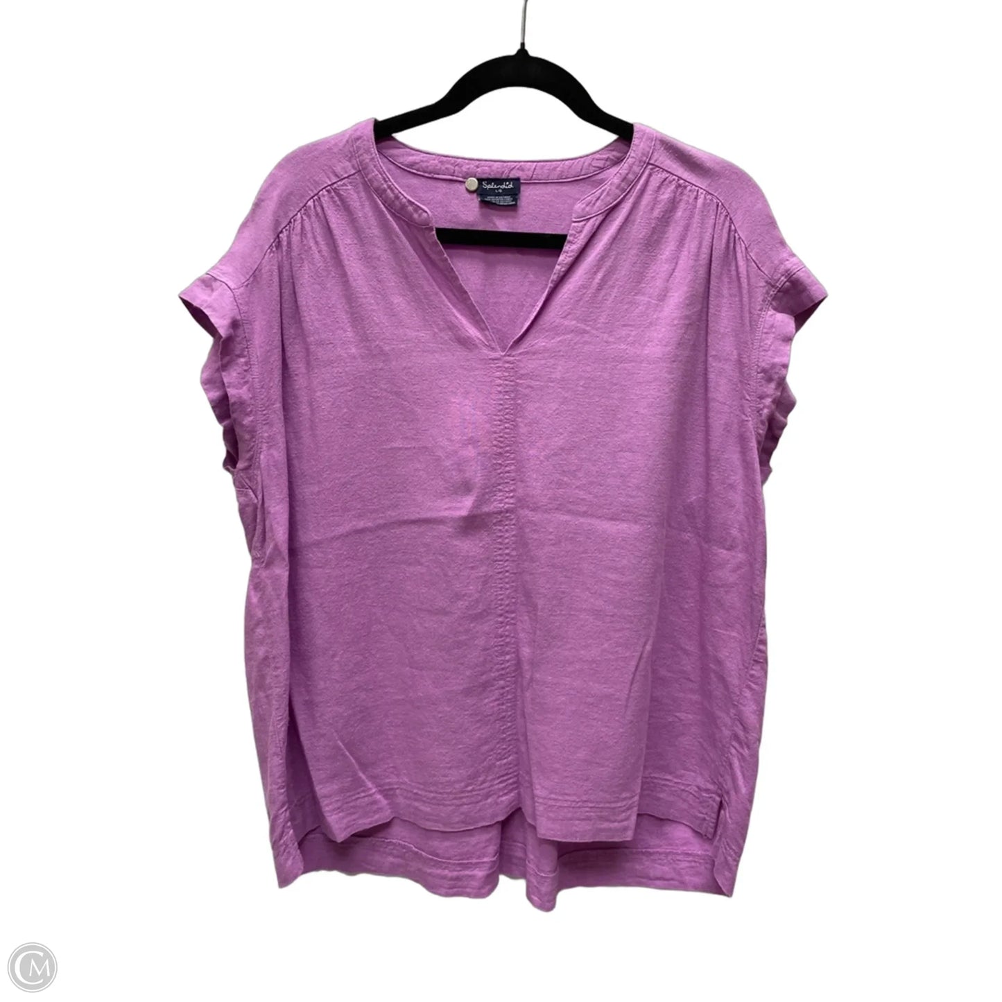 Top Short Sleeve By Splendid In Purple, Size: L