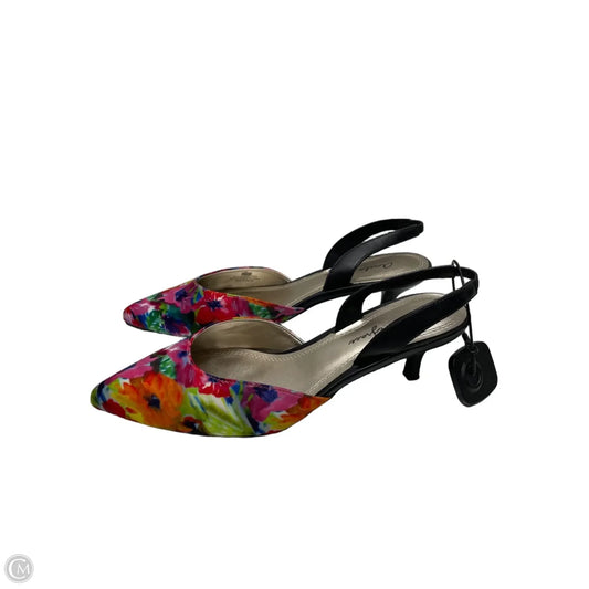 Shoes Heels Kitten By Clothes Mentor In Multi-colored, Size: 8