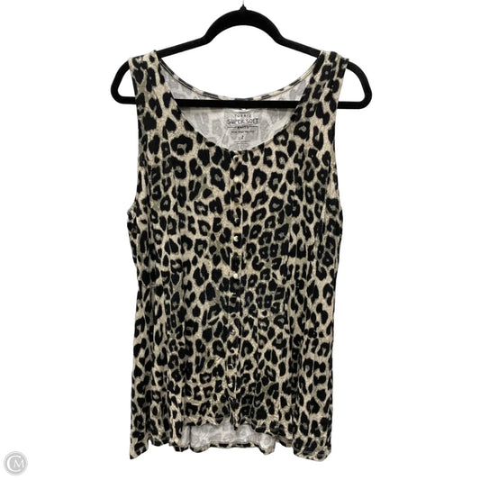 Top Sleeveless By Torrid In Animal Print, Size: 2x