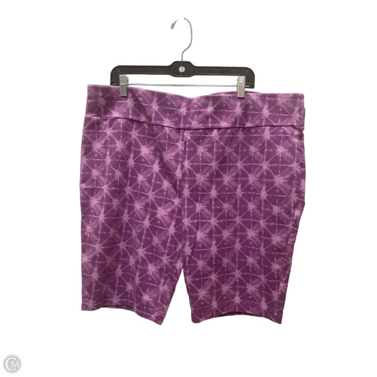 Shorts By Terra & Sky In Purple, Size: 26