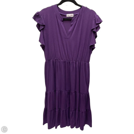 Dress Casual Short By Clothes Mentor In Purple, Size: Xl
