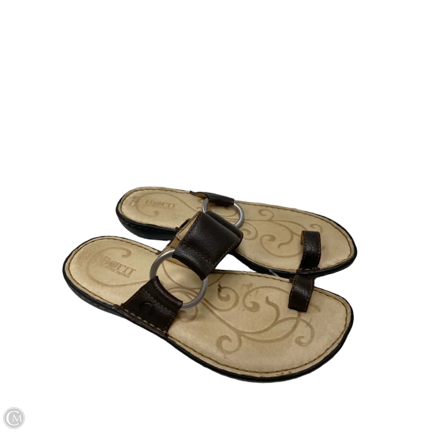 Sandals Flats By Born In Brown, Size: 8