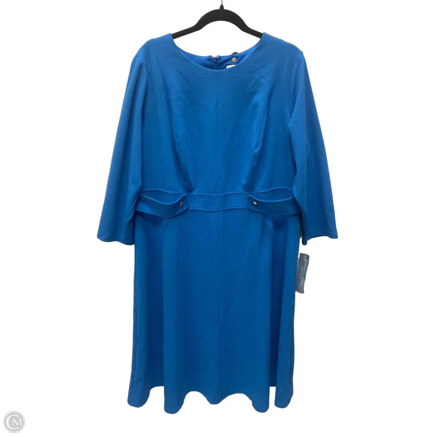 Dress Work By London Times In Blue, Size: 2x