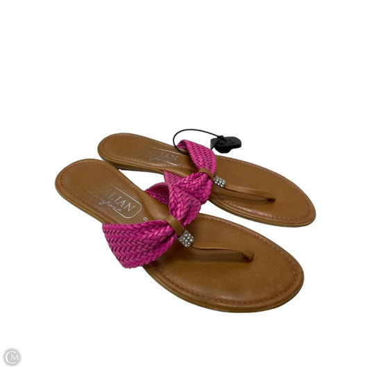 Sandals Flats By Italian Shoemakers In Pink, Size: 9