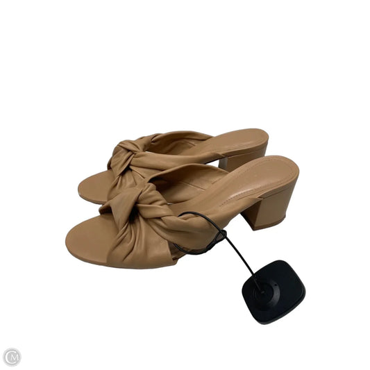 Sandals Heels Block By Schutz In Tan, Size: 7.5