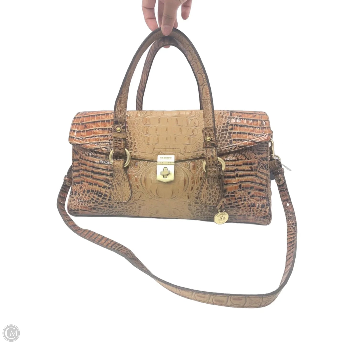 Handbag Designer By Brahmin, Size: Large