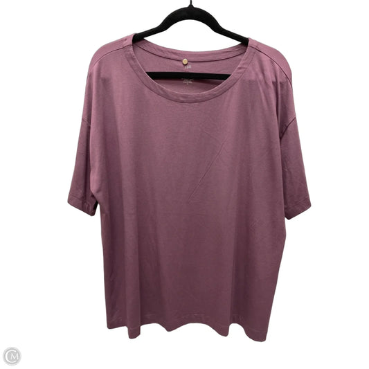 Top Short Sleeve By J. Jill In Purple, Size: Xl