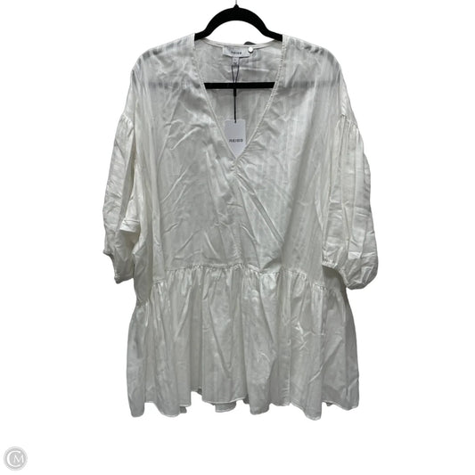 Tunic Short Sleeve By Reiss In Cream, Size: L