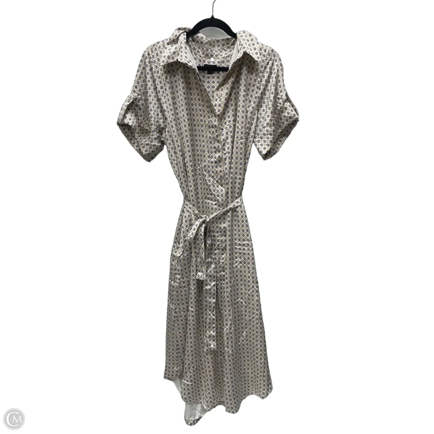 Dress Work By Ann Taylor In Cream & Tan, Size: L