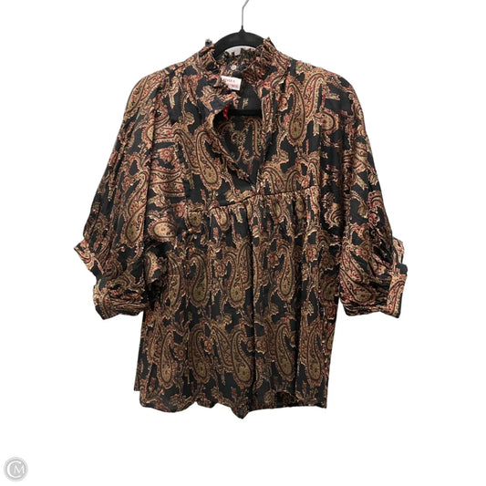 Blouse Short Sleeve By Cma In Multi-colored, Size: Xl