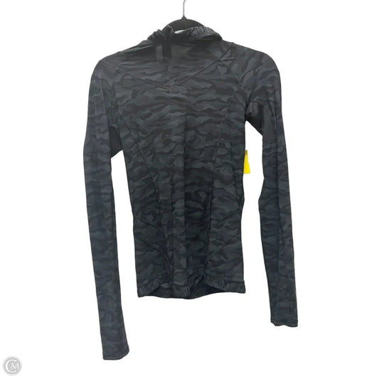 Athletic Top Long Sleeve Hoodie By Lululemon In Camouflage Print, Size: S
