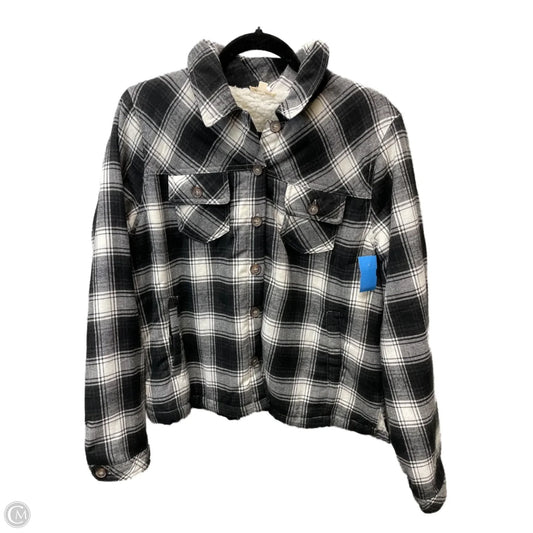 Jacket Other By Hem & Thread In Plaid Pattern, Size: L