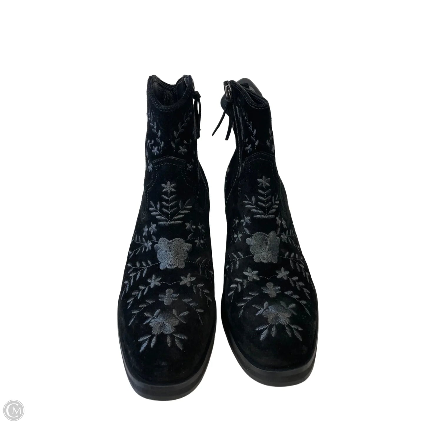 Boots Ankle Heels By Sofft In Black, Size: 9