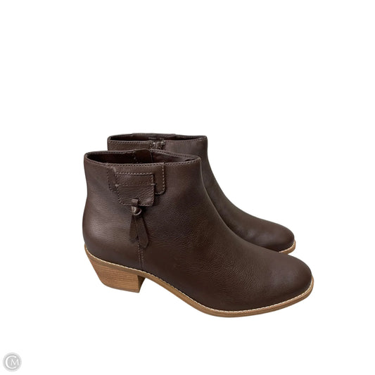 Boots Ankle Heels By Cole-haan In Brown, Size: 8.5