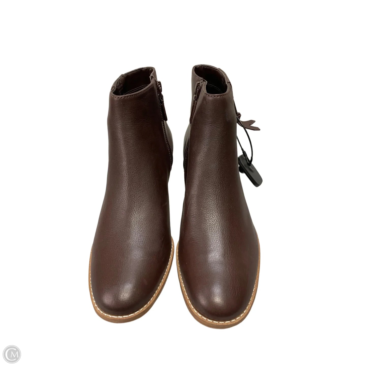 Boots Ankle Heels By Cole-haan In Brown, Size: 8.5