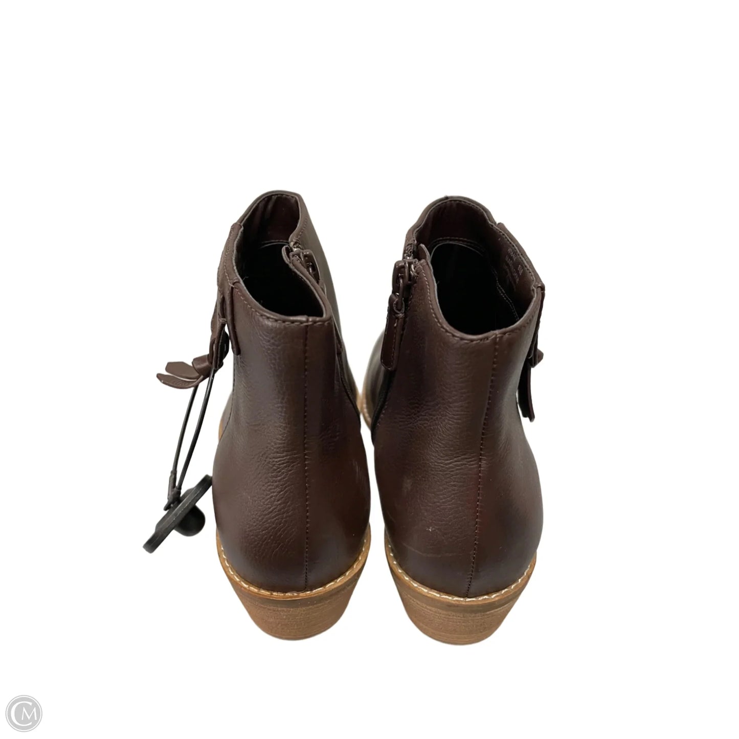 Boots Ankle Heels By Cole-haan In Brown, Size: 8.5