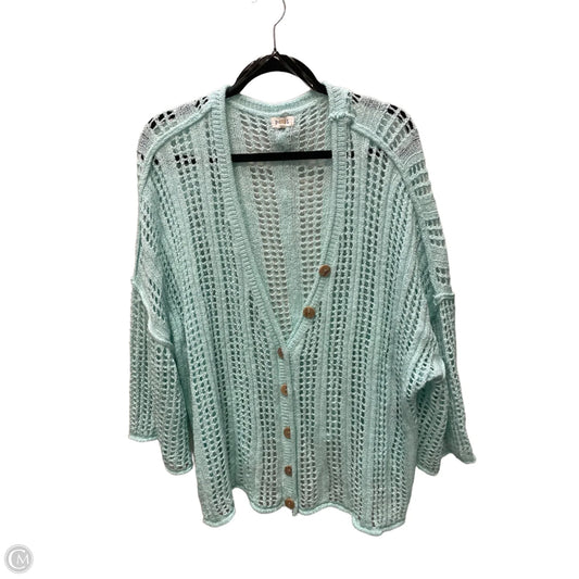 Sweater Cardigan By Pol In Green, Size: M