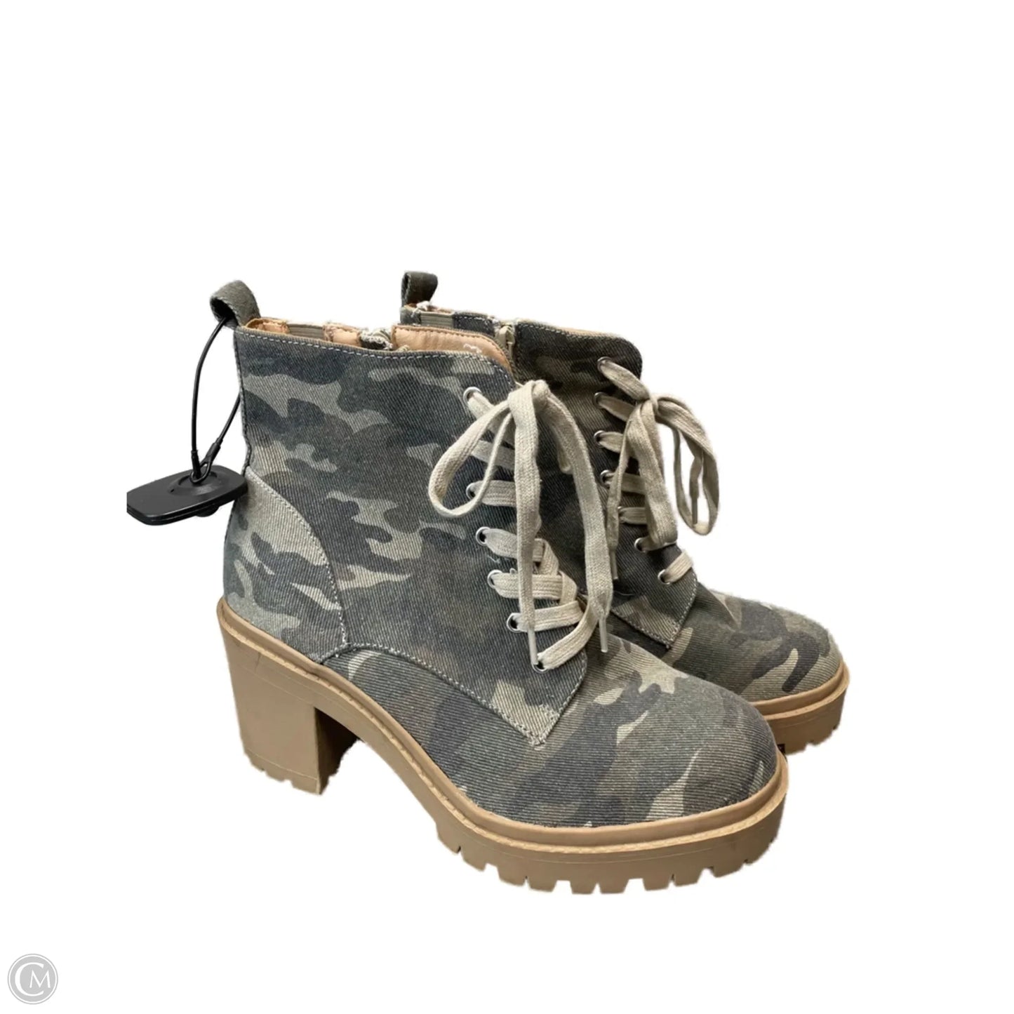 Boots Ankle Heels By Torrid In Camouflage Print, Size: 9