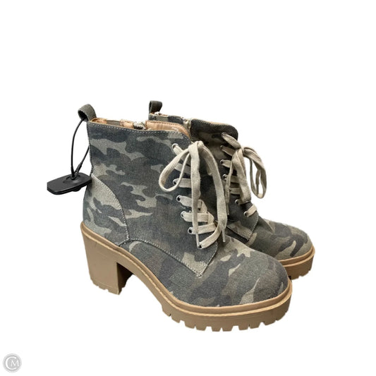 Boots Ankle Heels By Torrid In Camouflage Print, Size: 9