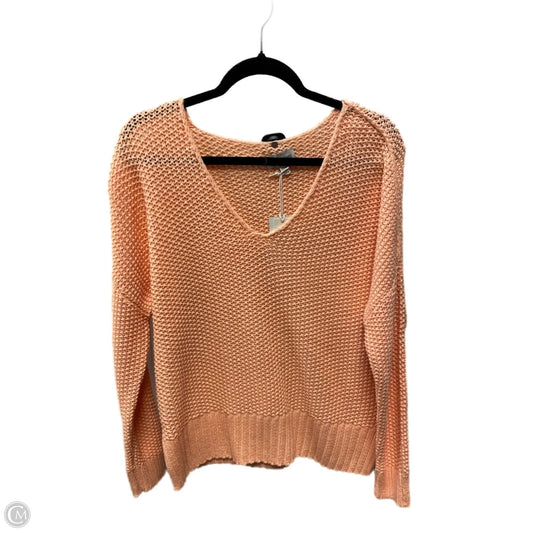 Sweater By Lucky Brand In Peach, Size: Xs