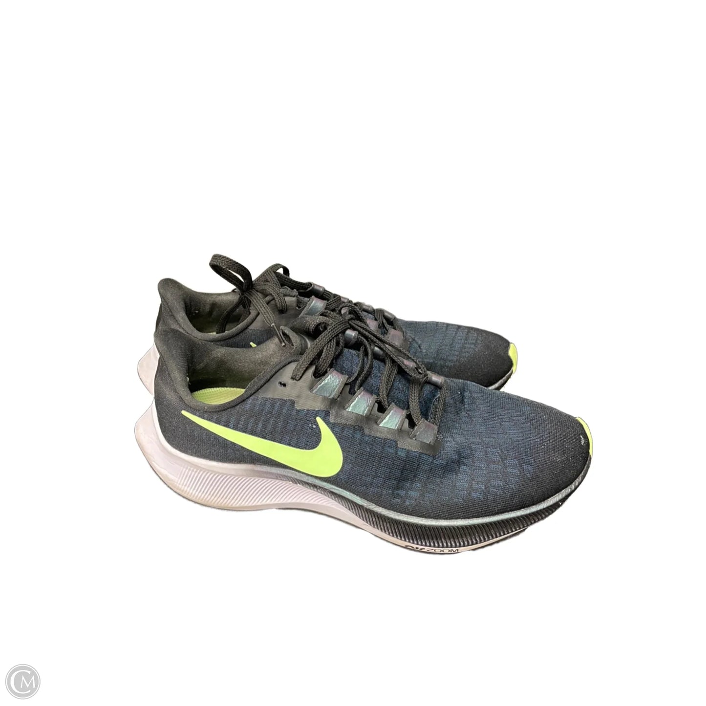 Shoes Athletic By Nike In Black & Green, Size: 8.5