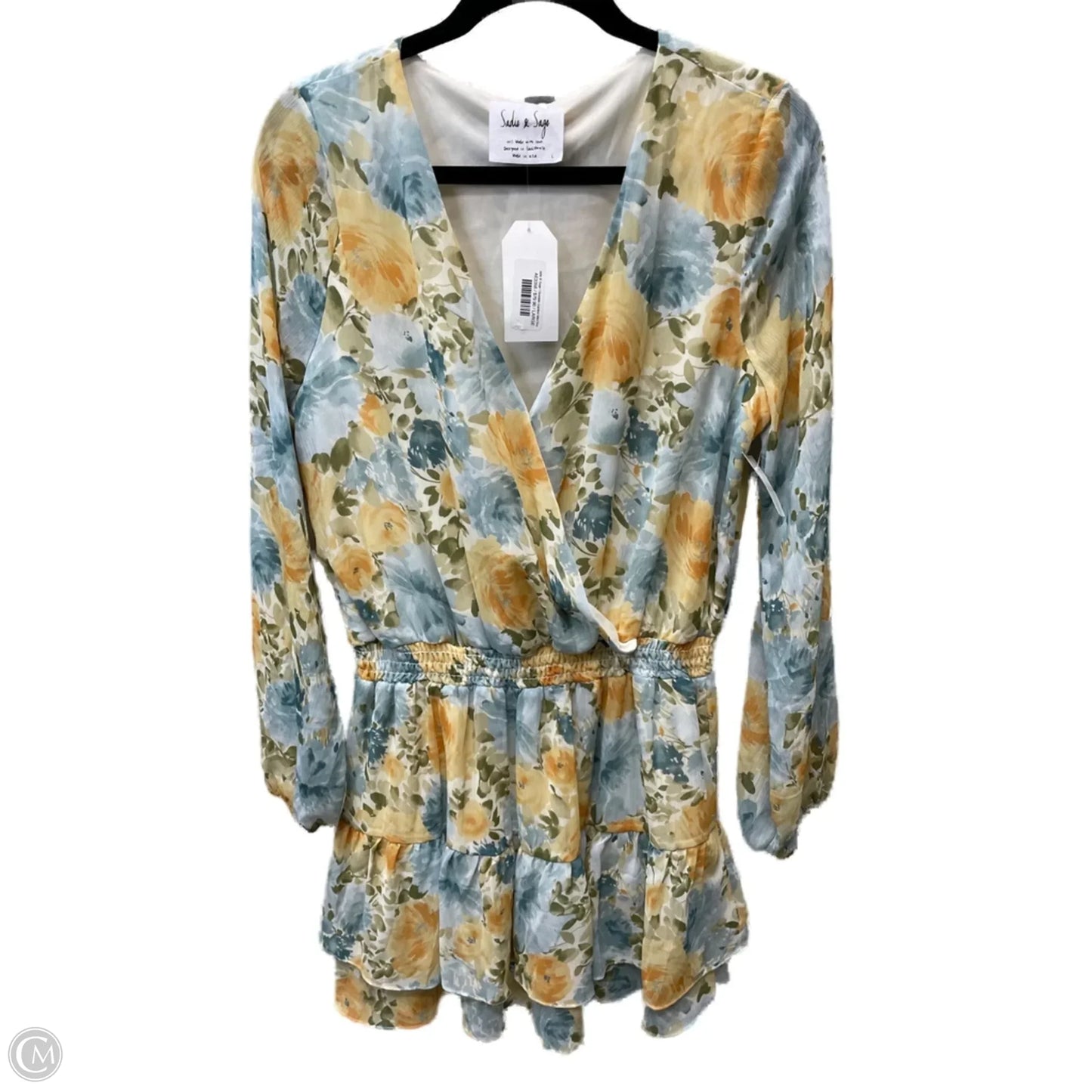 Dress Casual Short By SADIE & SAGE  In Floral Print, Size: L