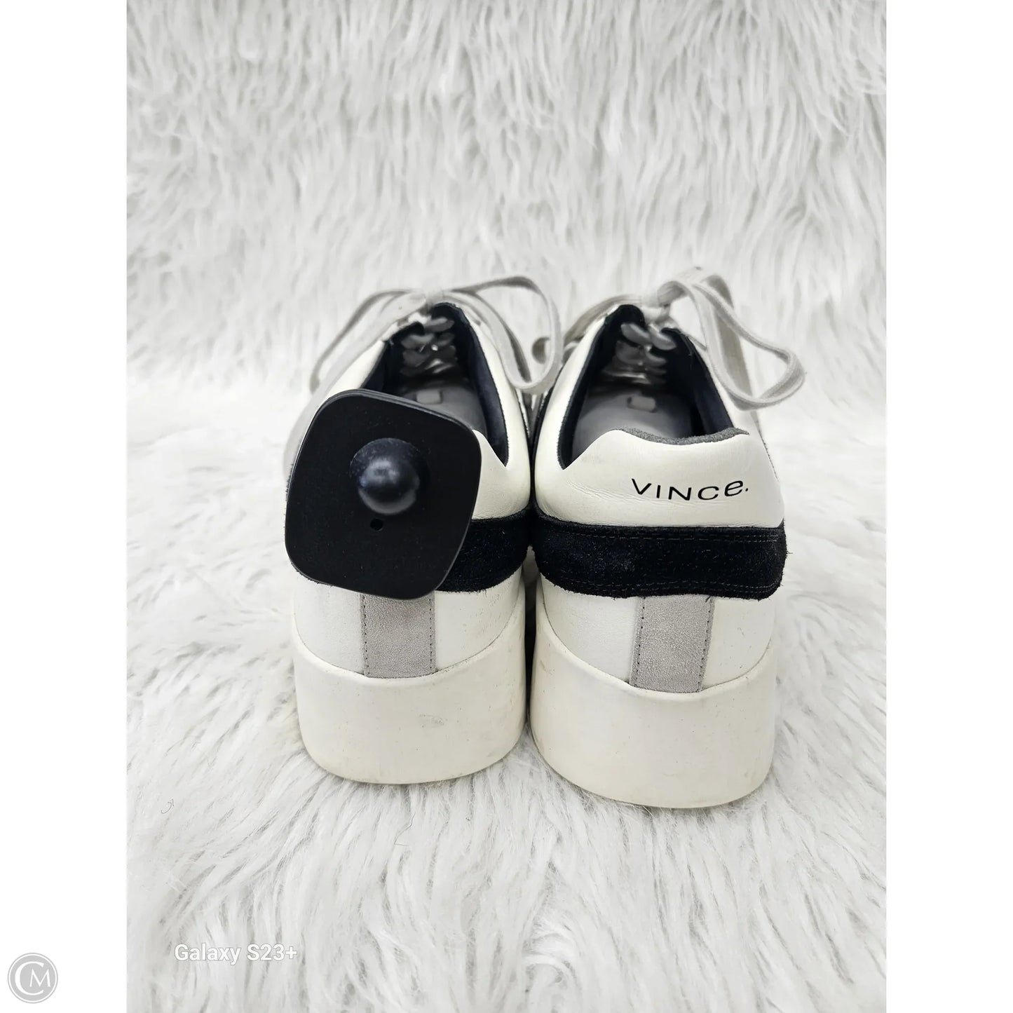 Shoes Sneakers By Vince Camuto In Grey & White, Size: 9
