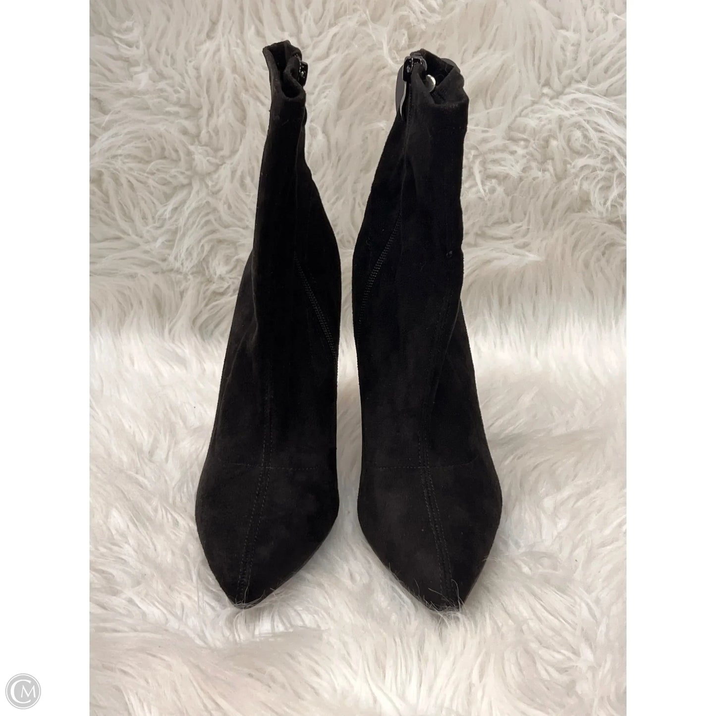 Boots Ankle Heels By Clothes Mentor In Black, Size: 8