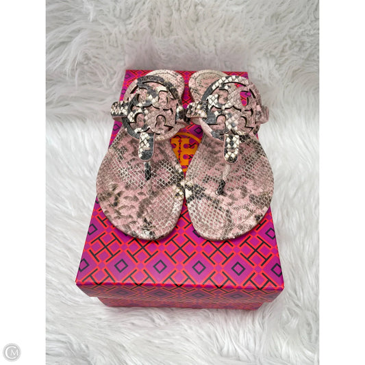 Sandals Designer By Tory Burch In Snakeskin Print, Size: 7