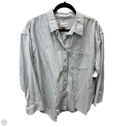 Top Long Sleeve By Universal Thread In Grey, Size: Xl