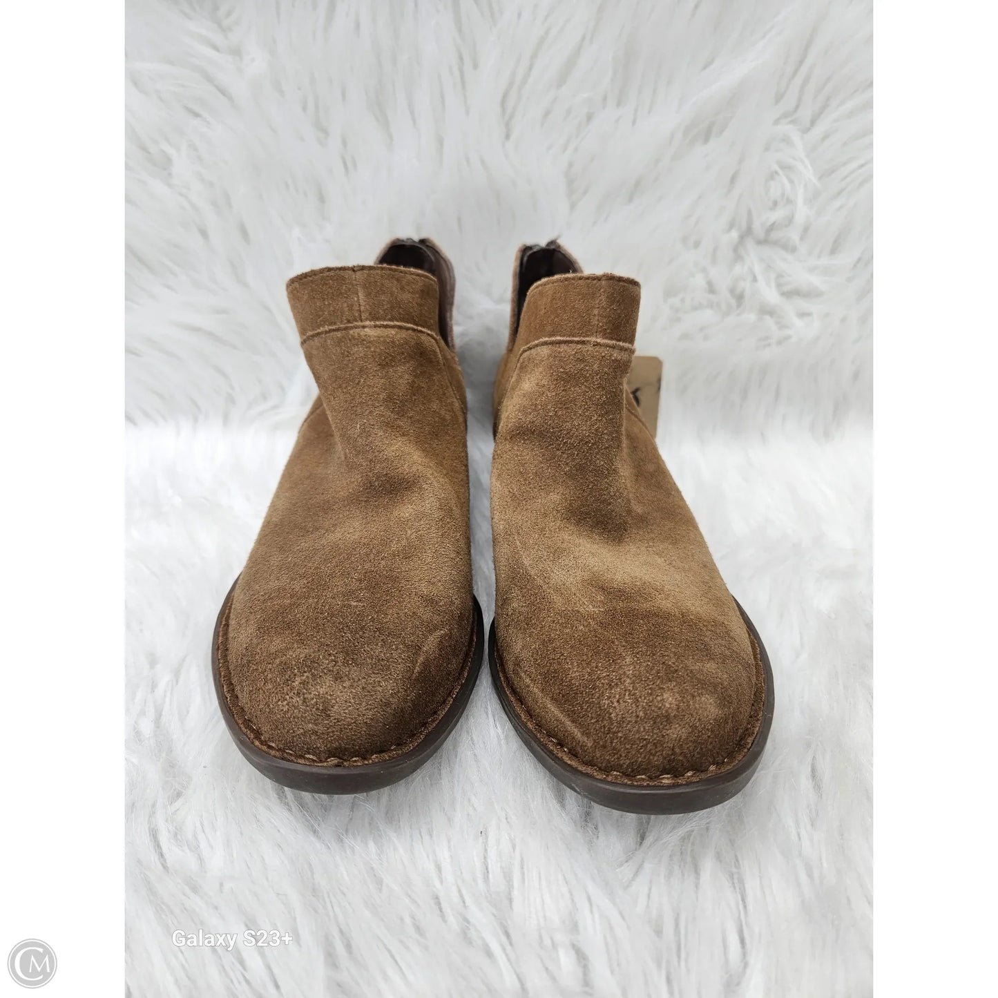 Boots Ankle Heels By Born In Brown, Size: 9.5